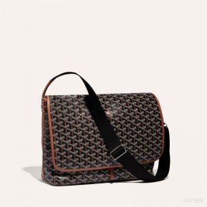 Black / Brown Goyard CAPETIEN MM MESSENGER BAG | PGFE2254