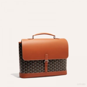 Black / Brown Goyard CITADIN PM MESSENGER BAG | PRYU2518