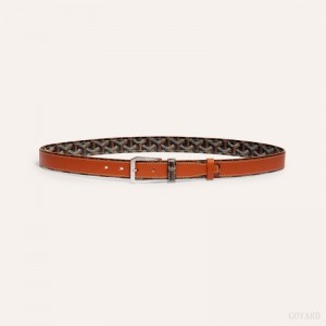 Black / Brown Goyard FREGATE BELT | OGGL3193