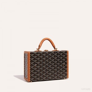 Black / Brown Goyard Grand Hôtel Trunk Bag | POCV1943