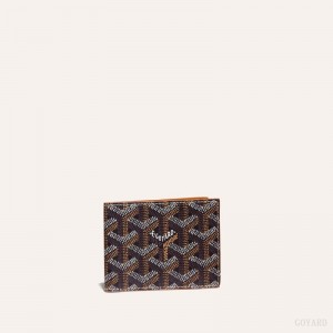 Black / Brown Goyard INSERT VICTOIRE CARD WALLET | PCXD0328