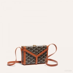 Black / Brown Goyard MINAUDIÈRE TRUNK BAG | DLKJ6978