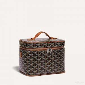 Black / Brown Goyard MUSE VANITY CASE | UVYR3148