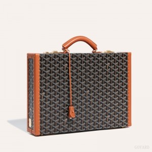 Black / Brown Goyard Manoir PM Document Case | FDKI0447