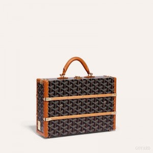 Black / Brown Goyard PALACE MM TRUNK BAG | HWUV3452