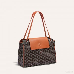 Black / Brown Goyard ROUETTE PM BAG | GUJU0054