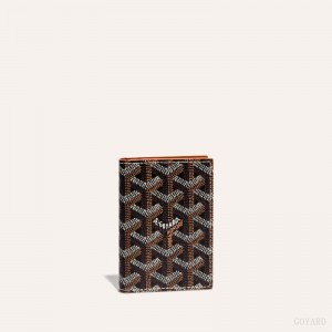 Black / Brown Goyard SAINT-MARC CARD WALLET | PHGV2841