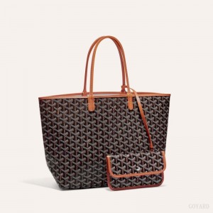 Black / Brown Goyard SAINT LOUIS PM BAG | AKJX8499