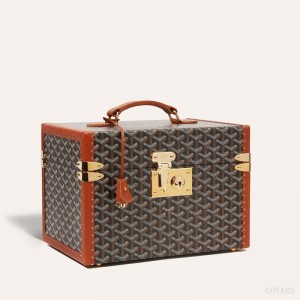 Black / Brown Goyard SARDAIGNE VANITY CASE | TVFA8558