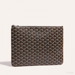 Black / Brown Goyard Sénat MGM Pouch | QHJY4522