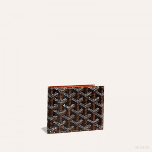 Black / Brown Goyard VICTOIRE WALLET | ISLJ4857