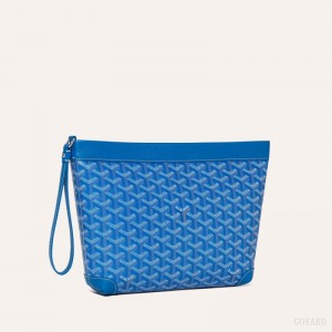 Blue Goyard Conti pouch | QRPF6754