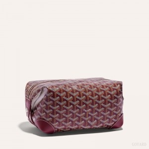 Burgundy Goyard Bowling 25 Toiletry Bag | WMPQ7070