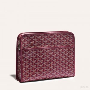 Burgundy Goyard JOUVENCE GM TOILET BAG | XIMF3742