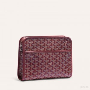 Burgundy Goyard JOUVENCE MM TOILET BAG | CXQH8086