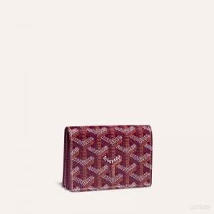 Burgundy Goyard MALESHERBES CARD WALLET | JTAF9932