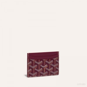 Burgundy Goyard SAINT-SULPICE CARD WALLET | MFUF8827