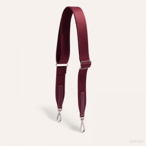 Burgundy Goyard SANGLE MM STRAP | VAXM1664