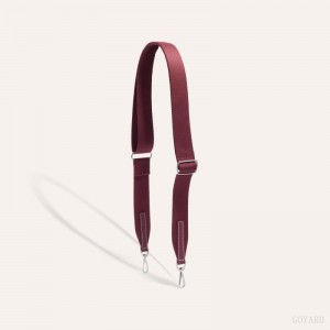 Burgundy Goyard SANGLE PM STRAP | IBAE1714