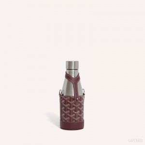 Burgundy Goyard Yonne PM Case & Flask | MHEB1246