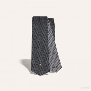 Grey Goyard Eldredge Bicolore tie | UTAS6629