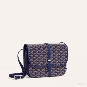 Navy Blue Goyard Belvedere MM Bag | FMDG0130