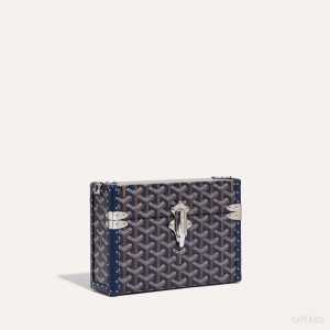 Navy Blue Goyard Cassette Trunk Bag | ORNK7035