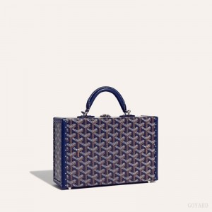 Navy Blue Goyard Grand Hôtel Trunk Bag | RZVV3197