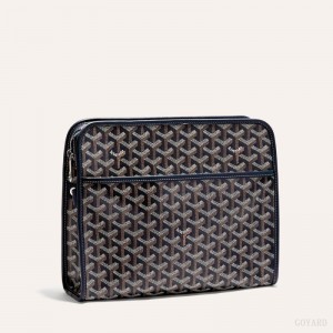 Navy Blue Goyard JOUVENCE GM TOILET BAG | JAWP5514