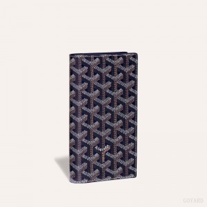 Navy Blue Goyard SAINT-LAMBERT WALLET | HLQC7636