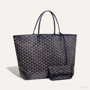 Navy Blue Goyard SAINT LOUIS GM BAG | OGVD9736