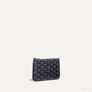 Navy Blue Goyard SÉNAT MINI WALLET | SMGM7314