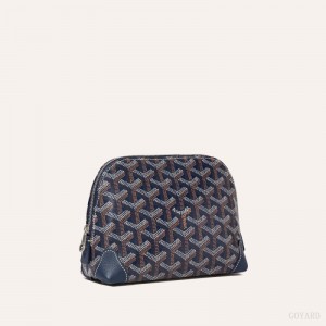 Navy Blue Goyard Vendôme Cosmetic Pouch | MQSV6267