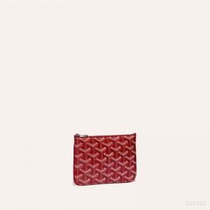 Red Goyard SÉNAT MINI WALLET | WIHS1025