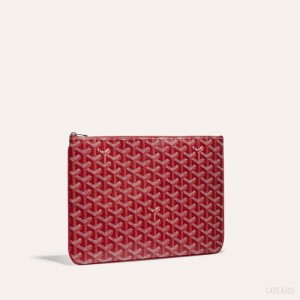 Red Goyard SÉNAT MM POCKET | LVCQ6211