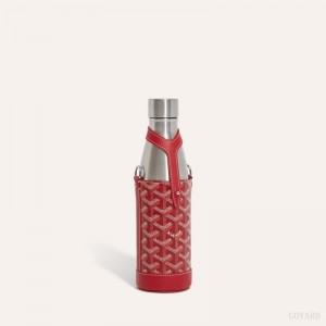 Red Goyard Yonne MM Case & Flask | CSDX8241