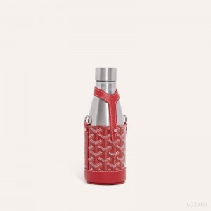 Red Goyard Yonne PM Case & Flask | FIGX2709