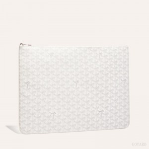 White Goyard SENAT GM DOCUMENT CASE | HGHJ8945