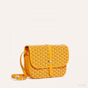 Yellow Goyard Belvedere MM Bag | GULV9030