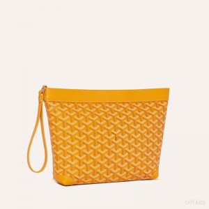 Yellow Goyard Conti pouch | DYOT7894