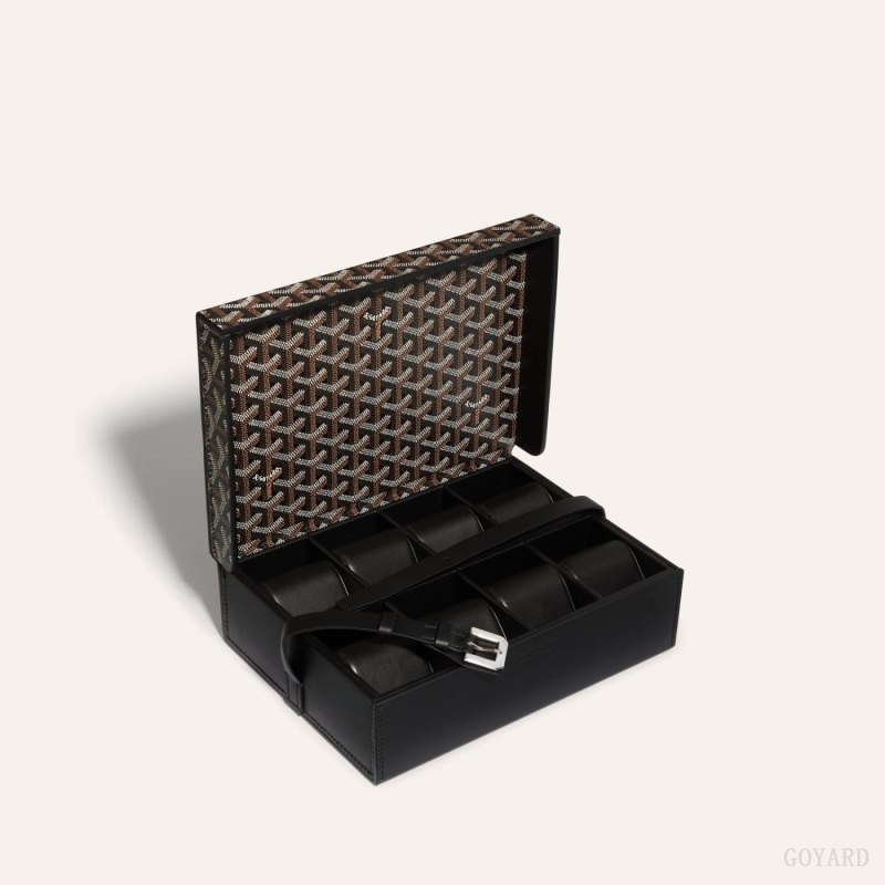 Black Goyard 8 WATCH CASE | MXOZ2529