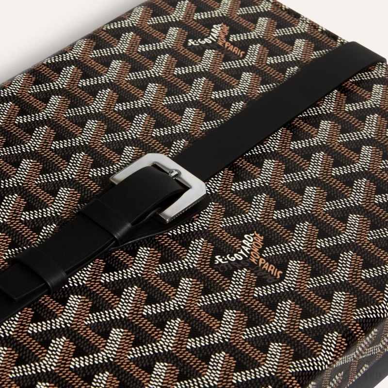 Black Goyard 8 WATCH CASE | MXOZ2529