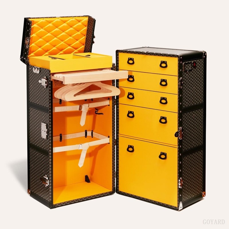 Black Goyard ARMOIRE TRUNK | KUDP0662