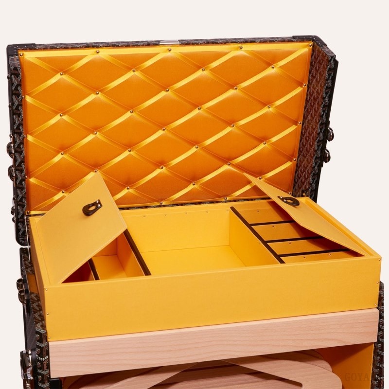 Black Goyard ARMOIRE TRUNK | KUDP0662