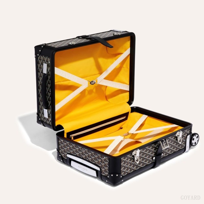 Black Goyard BOURGET PM TROLLEY CASE | QDZC6645