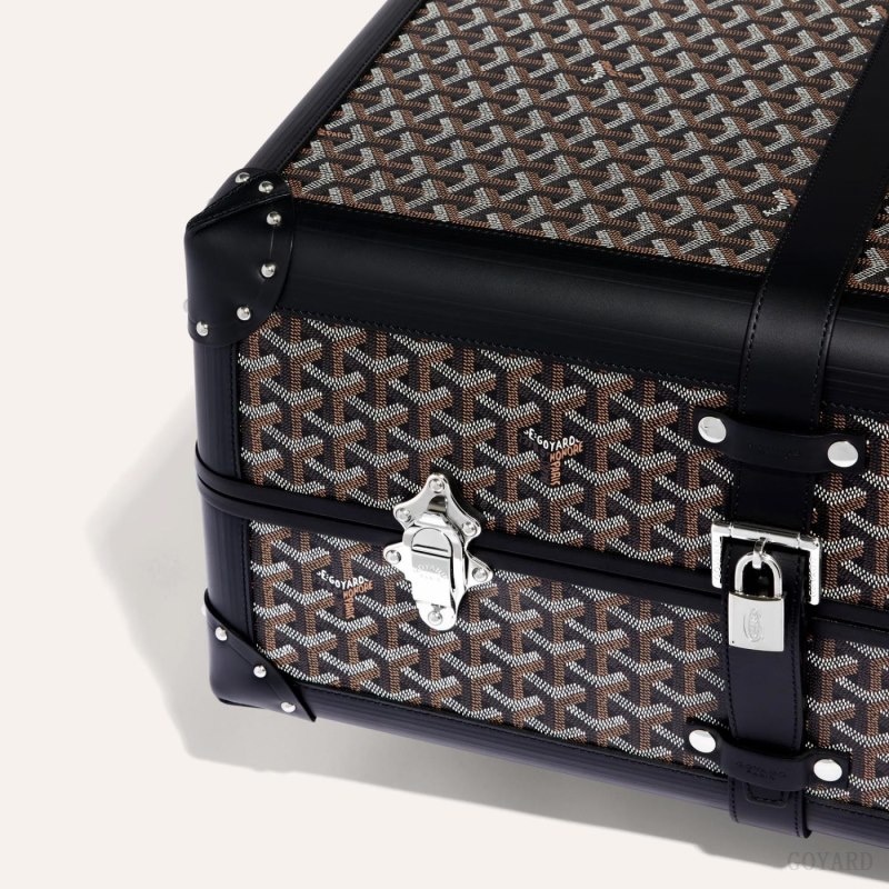 Black Goyard BOURGET PM TROLLEY CASE | QDZC6645