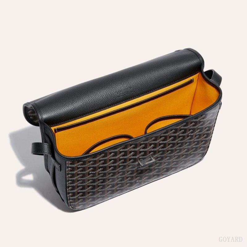 Black Goyard Belvedere MM Bag | ZUFF5534