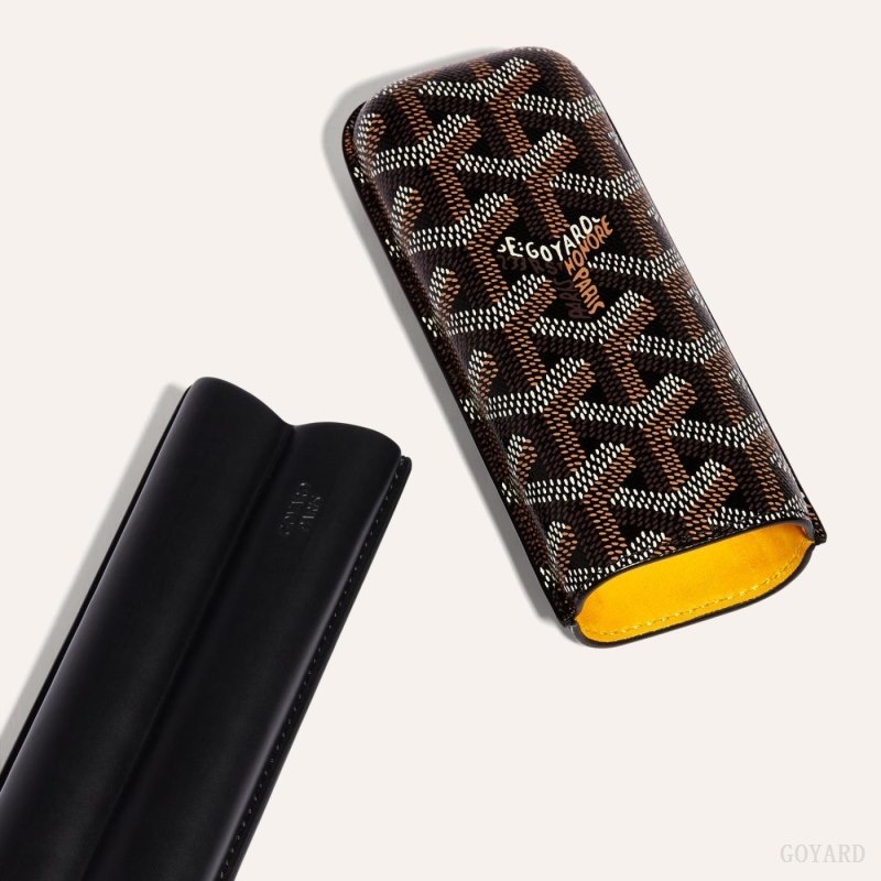 Black Goyard CHURCHILL 2 CIGAR CASE | LHBU9433