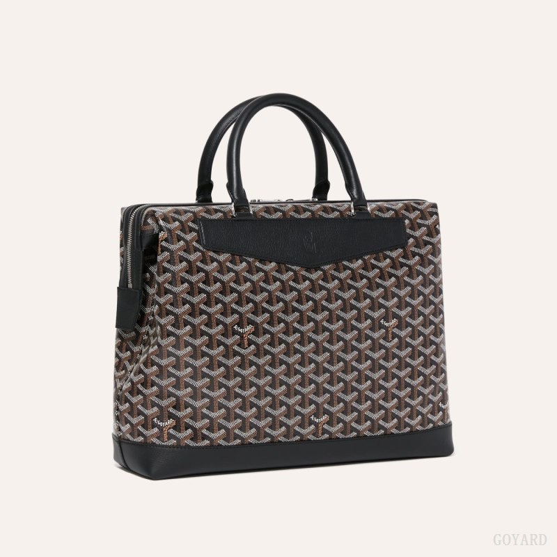 Black Goyard Cisalpin Document Case | SFFQ1042