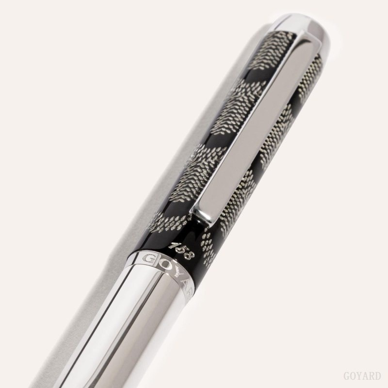 Black Goyard Clamecy Fountain Pen | TGLE6403